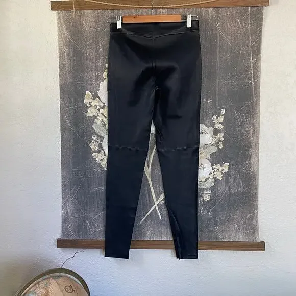 Victoria Beckham Black Leather Zip Pants‎ Leggings Size 27 - Picture 11 of 11